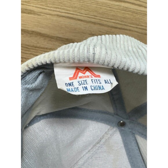 Vintage Lube Master Corduroy Hat Cap Snapback Embroidered Trucker Rope - Picture 10 of 10